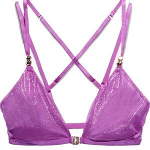 Savage X Fenty Women's Gathered Mesh Strappy Bralette Size XL